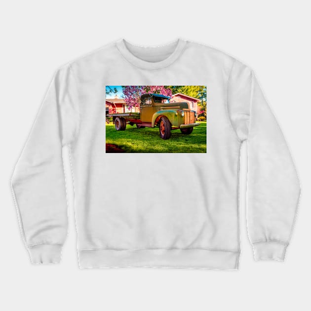 46 Ford Truck 1 Crewneck Sweatshirt by Robert Alsop